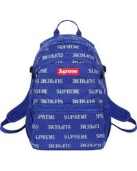 supreme bookbag blue