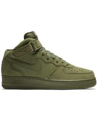nike air force mid green