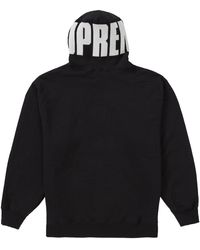 supreme striped rib hooded sweatshirt ash grey