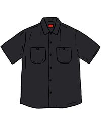 supreme silk work shirt