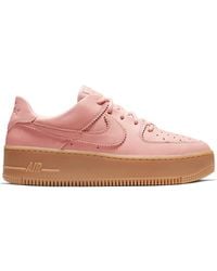 nike air force 1 sage low coral