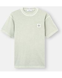 Stone Island - "Fissato" Cotton T-Shirt - Lyst