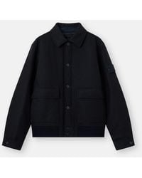 Stone Island - 4100017 Wool Nylon Flannel S. I. Ghost - Lyst