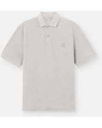 Stone Island - 2200002 50/2 Organic Cotton Piqué S. I.Ghost - Lyst