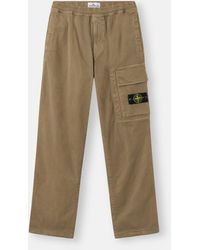 Stone Island - 3100036 Stretch Organic Broken Twill Cotton 'Old' Effect - Lyst