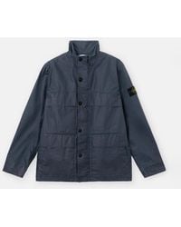 Stone Island - 4100024 Waxed Pigment Cotton Tela - Lyst