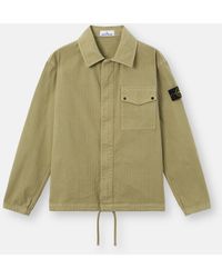 Stone Island - 1200014 Cotton Herringbone - Lyst