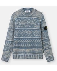 Stone Island - Cashmere Crewneck Sweater - Lyst