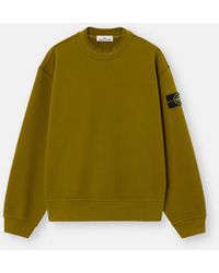 Stone Island - 6100022 Brushed Organic Cotton Fleece - Lyst