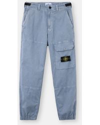 Stone Island - 3100010 Organic Cotton Stretch Broken Twill 'Old' Effect - Lyst
