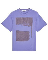 Stone Island - T-shirt a maniche corte cotone - Lyst
