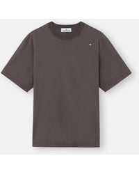 Stone Island - Mini Logo Neck T-Shirt - Lyst
