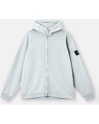 Stone Island - Oversize Fit Cotton Hoodie - Lyst