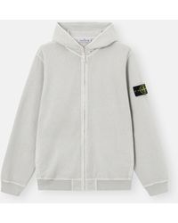 Stone Island - 6100032 Malfilé Fleece 'Old' Effect - Lyst