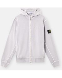 Stone Island - 6100021 Malfilé Fleece 'Old' Effect - Lyst