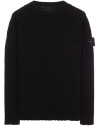 Stone Island Sweater Cotton, Polyamide - Black
