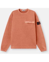 Stone Island - 6100028 Mineral Dyed Cotton Fleece - Lyst
