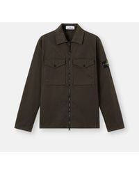 Stone Island - 1200010 Stretch Organic Cotton Satin - Lyst