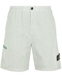 Stone Island - Bermuda Shorts Linen, Polyamide - Lyst