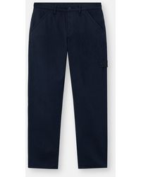 Stone Island - 3100025 Raw Hand Wool Cotton Gabardine-Tc S. I. Ghost - Lyst