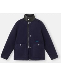 Stone Island - Q100020 Felted Wool Polyester Marina - Lyst
