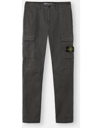 Stone Island - 3100051 Organic Cotton Stretch Broken Twill 'Old' Effect - Lyst