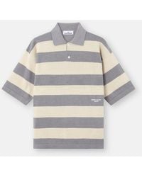 Stone Island - 5100042 Striped Raw Hand Organic Cotton + Linen. I. Marina - Lyst