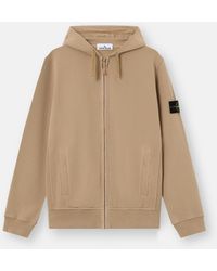 Stone Island - 6100067 Brushed Organic Cotton Fleece - Lyst