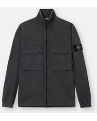 Stone Island - 1200024 Stretch Organic Broken Twill Cotton 'Old' Effect - Lyst