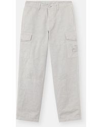 Stone Island - 3100041 Cotton Linen Canvas S. I.Ghost - Lyst