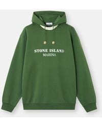 Stone Island - 6100054 Cotton Fleece. I. Marina - Lyst
