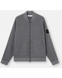 Stone Island - 5100019 Cotton Bouclé Jacquard Piqué - Lyst