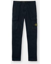 Stone Island - 3100051 Organic Cotton Stretch Broken Twill 'Old' Effect - Lyst