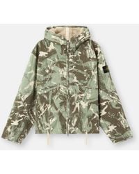 Stone Island - 4100069 Scan Camo On Stretch Ripstop-Ovd - Lyst