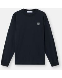 Stone Island - 2100025 Organic Cotton Jersey 'Fissato' Effect - Lyst