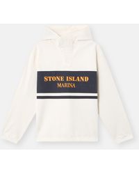 Stone Island 2100024 Combed Organic Cotton Jersey Marina in