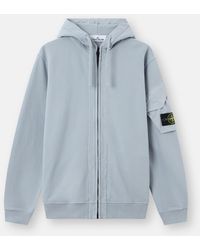 Stone Island - 6100016 Brushed Organic Cotton Fleece - Lyst