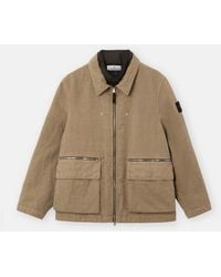 Stone Island - 4100043 Diagonal Cotton Wool-Tc - Lyst