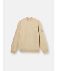 Stone Island - 6100069 Stretch Cotton Fleece S. I. Ghost - Lyst
