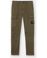 Stone Island - 3100051 Organic Cotton Stretch Broken Twill 'Old' Effect - Lyst