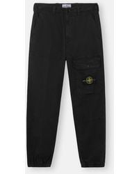 Stone Island - 3100010 Organic Cotton Stretch Broken Twill 'Old' Effect - Lyst