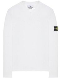 Stone Island - Tricot coton, Élasthanne - Lyst