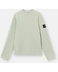 Stone Island - 6100011 Mesh Stitch Organic Cotton Fleece - Lyst