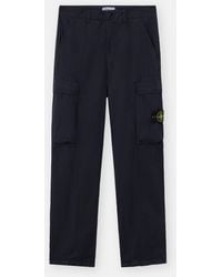 Stone Island - Cotton Stretch Cargo Pants - Lyst