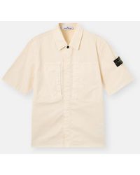 Stone Island - 1200037 Stretch Organic Cotton Twill - Lyst