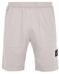 Stone Island - Fleece Bermuda Shorts Cotton - Lyst