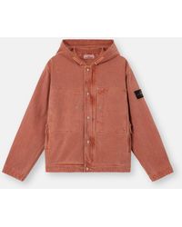 Stone Island - Q100045 Mineral Dyed Cotton Gabardine-Tc - Lyst