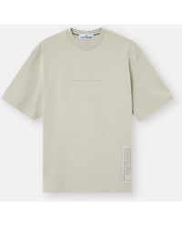 Stone Island - 2100001 Combed Organic Cotton Jersey - Lyst