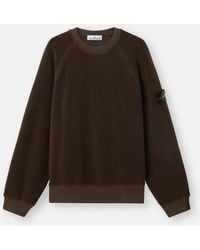 Stone Island - 6100004 Organic Cotton + Nylon Terry Fleece - Lyst