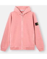 Stone Island - 6100032 Malfilé Fleece 'Old' Effect - Lyst